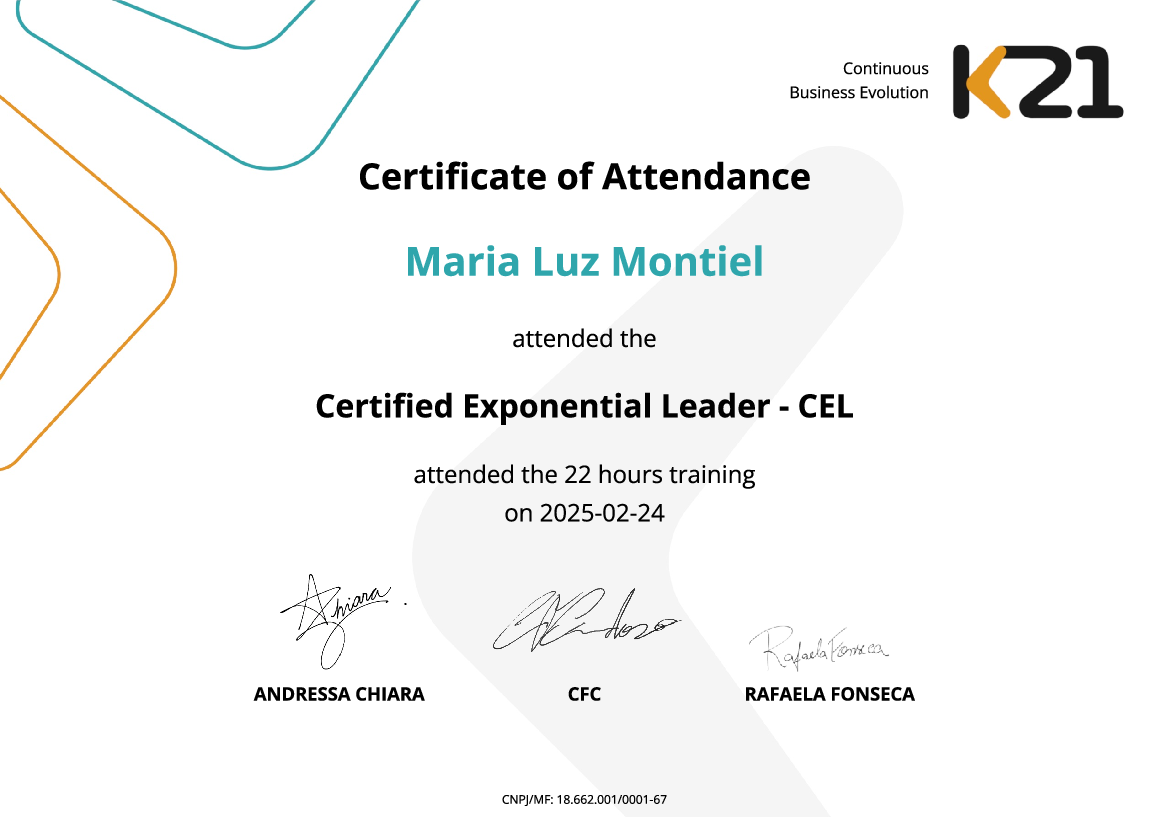 Certificado K21